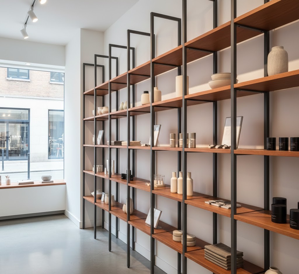 Retail display shelving