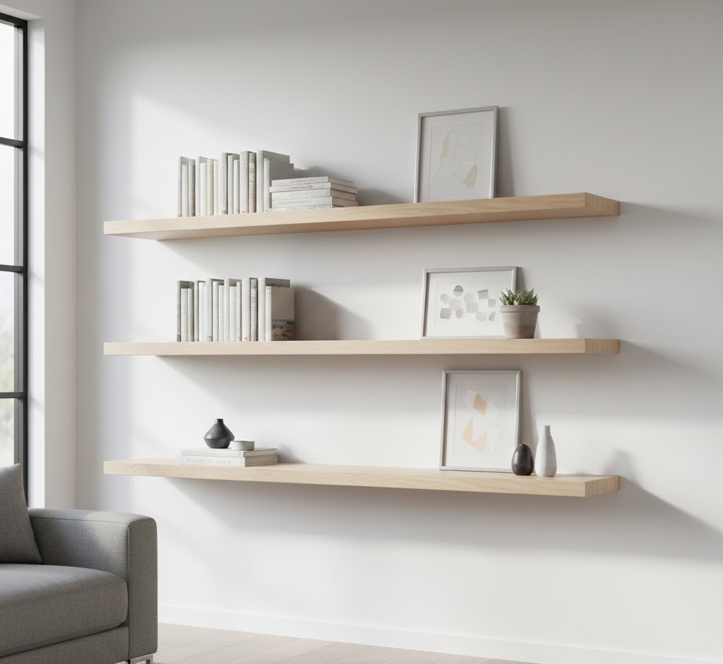 Floating shelf installation